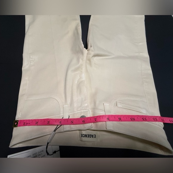 L’Agence Clayton Wide-Leg Coated Jean | NWT | Sz. 23 | French Vanilla | Cream - Picture 15 of 16